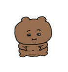 目の柔らかいクマ 3（個別スタンプ：1）