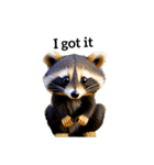 アライグマ raccoon2（個別スタンプ：15）