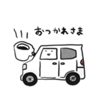 車の絵のスタンプ 13（個別スタンプ：4）