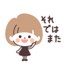 モノトーンmushちゃん お仕事（個別スタンプ：8）