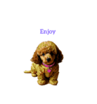 プードル poodle（個別スタンプ：6）