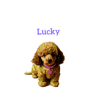 プードル poodle（個別スタンプ：21）