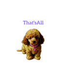 プードル poodle（個別スタンプ：34）