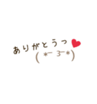 普段使えそうな顔文字（個別スタンプ：7）
