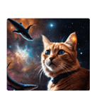 宇宙の中の猫3（個別スタンプ：4）