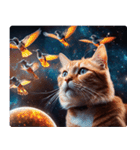 宇宙の中の猫3（個別スタンプ：8）