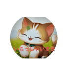 旅ガラス猫（個別スタンプ：3）