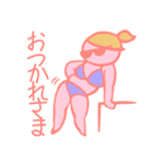 ムチ子のむちむち挨拶スタンプ（個別スタンプ：3）