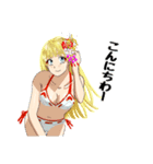 頑張る巫女お姉さん HG 11（個別スタンプ：7）