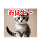 子猫ワールド 1（個別スタンプ：3）