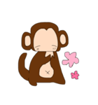 おさるスタンプ台詞なしバージョン（個別スタンプ：4）