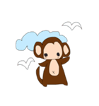 おさるスタンプ台詞なしバージョン（個別スタンプ：8）