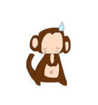 おさるスタンプ台詞なしバージョン（個別スタンプ：11）