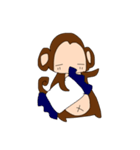おさるスタンプ台詞なしバージョン（個別スタンプ：16）