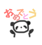 でか文字×カラフル 手描き風パンダさん（個別スタンプ：33）