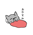 オオカミちゃんと猫帽子（個別スタンプ：1）