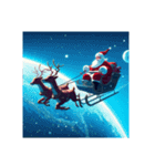 santa is in space（個別スタンプ：5）