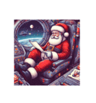 santa is in space（個別スタンプ：13）