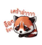 レッサーパンダソフト（個別スタンプ：5）