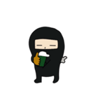 忍者くんのLINEスタンプ - ひらがな忍者（個別スタンプ：1）