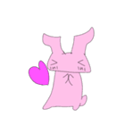 サイレントうさぎ（個別スタンプ：1）
