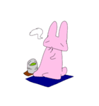 サイレントうさぎ（個別スタンプ：3）