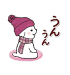 冬【年末年始】トイプードル仔犬(修正版)（個別スタンプ：6）
