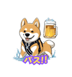 ハッピーアワー 柴犬ビール（個別スタンプ：28）