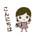 毎日カメラ女子（個別スタンプ：2）