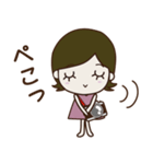 毎日カメラ女子（個別スタンプ：4）