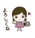 毎日カメラ女子（個別スタンプ：6）