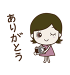 毎日カメラ女子（個別スタンプ：8）