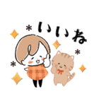 秋×ハロウィン♡miniガール＆ちびネコ（個別スタンプ：12）