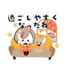 秋×ハロウィン♡miniガール＆ちびネコ（個別スタンプ：18）