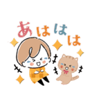 秋×ハロウィン♡miniガール＆ちびネコ（個別スタンプ：25）