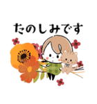 秋×ハロウィン♡miniガール＆ちびネコ（個別スタンプ：28）