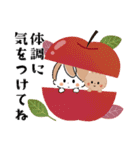 秋×ハロウィン♡miniガール＆ちびネコ（個別スタンプ：33）