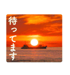 毎日夕景、写真の気持ち3（個別スタンプ：9）