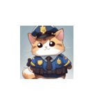 猫警察官（個別スタンプ：1）