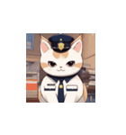 猫警察官（個別スタンプ：4）