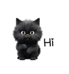 黒猫 かわいい（個別スタンプ：7）