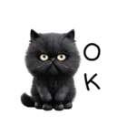 黒猫 かわいい（個別スタンプ：25）