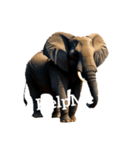 ゾウ elephant..（個別スタンプ：17）