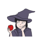 魔女です。魔法勉強中です。（個別スタンプ：3）