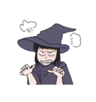 魔女です。魔法勉強中です。（個別スタンプ：10）