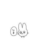 きゅるきゅるキュートなうさぎちゃん（個別スタンプ：3）