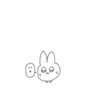 きゅるきゅるキュートなうさぎちゃん（個別スタンプ：5）