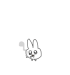 きゅるきゅるキュートなうさぎちゃん（個別スタンプ：6）