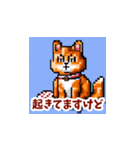 ぶちゃ可愛猫たちのドット絵スタンプ（個別スタンプ：1）