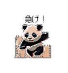 ドット絵のパンダたち（個別スタンプ：16）